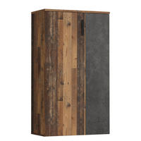 SCHUHKOMMODE - Anthrazit/Schwarz, Holzwerkstoff/Kunststoff (69/120/34cm) - home24