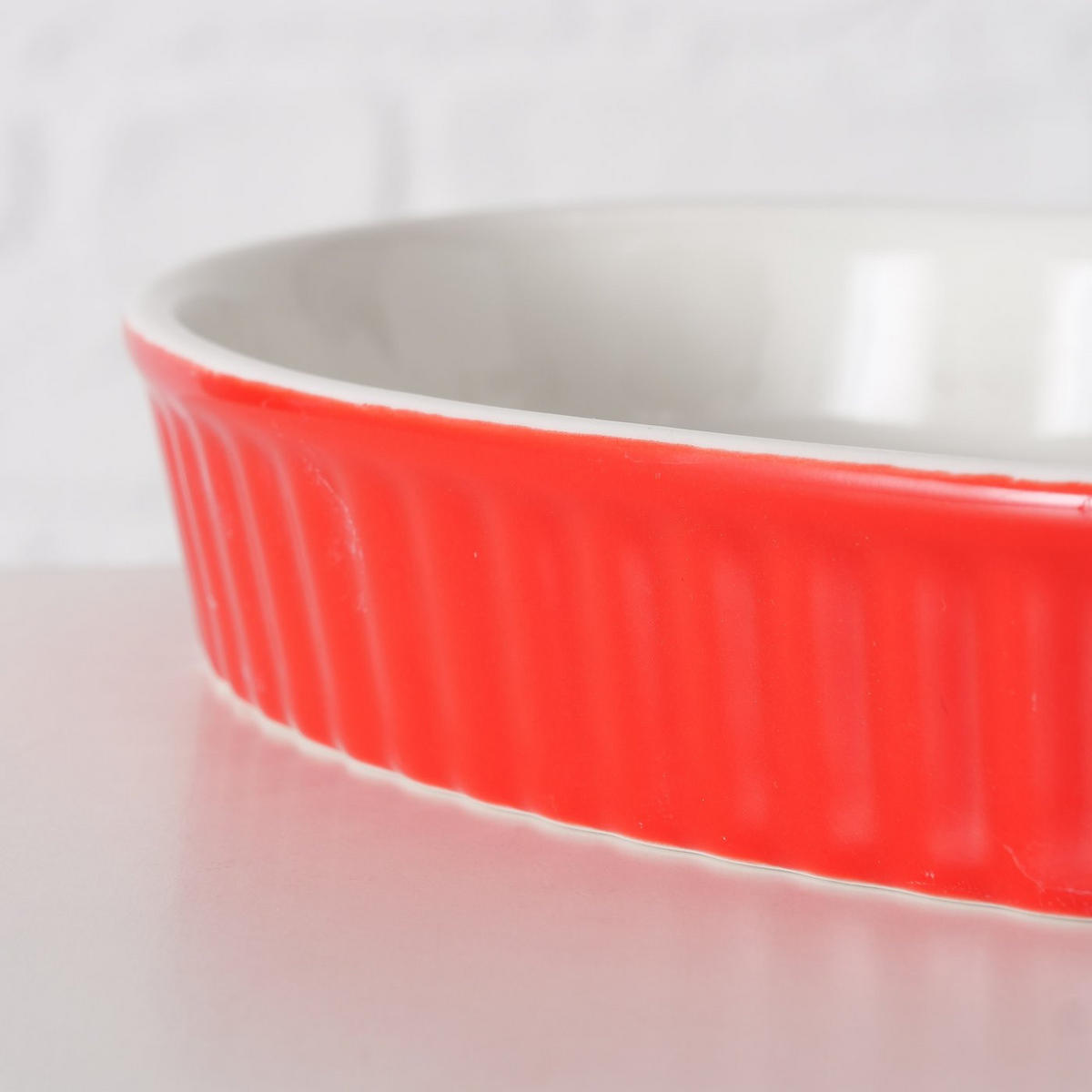 BACKFORMEN Sweetheart 2er-Set Herz - Rot, Keramik (22/4.5/22cm) - Boltze Home