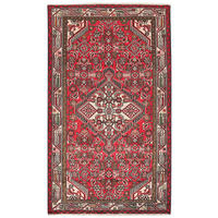 ORIENTTEPPICH handgeknüpft Assadabad Rot 137/82 cm Schurwolle - Rot, Textil (82/137cm) - Looma