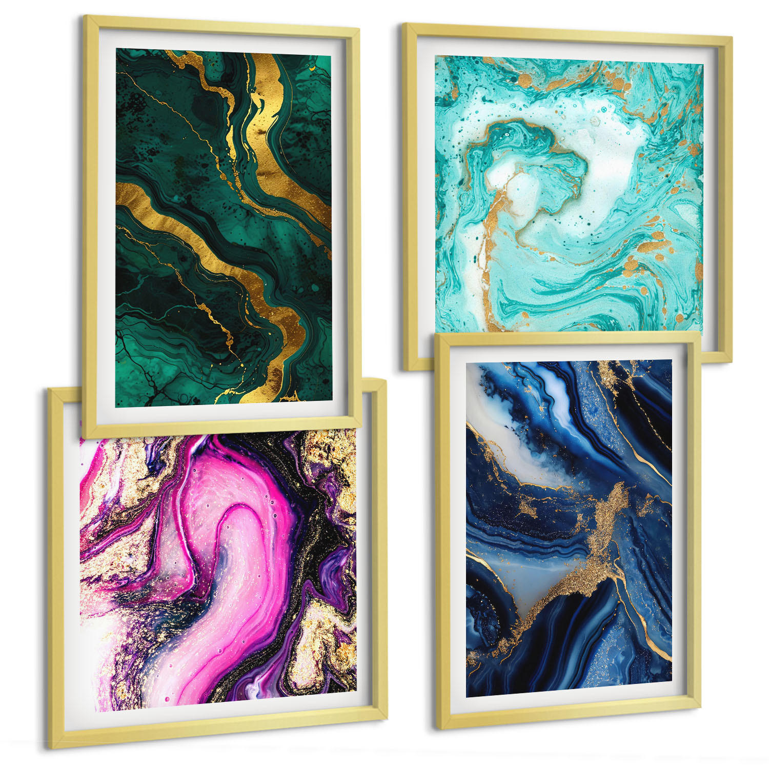 Tulup Bilder Gold 50x50 cm