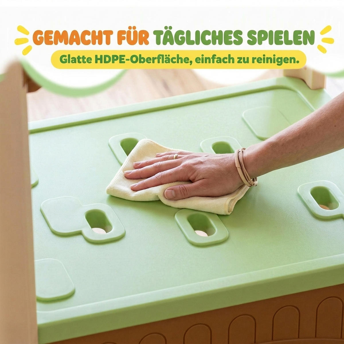 KINDERRUTSCHE HDPE Mehrfarbig - Multicolor, Kunststoff (53/120/248cm) - AIYAPLAY