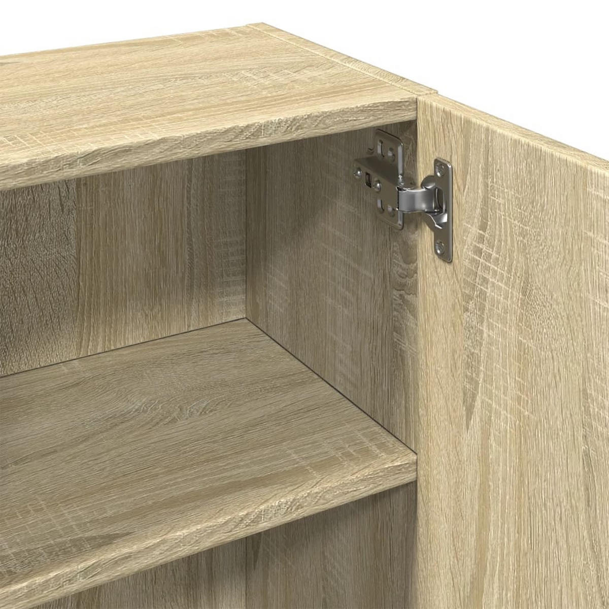 BADEZIMMERSCHRANK SONOMA-EICHE 32X25,5X190 CM HOLZWERKSTOFF - Sonoma Eiche, Holz (25.5/190/32cm) - vidaXL