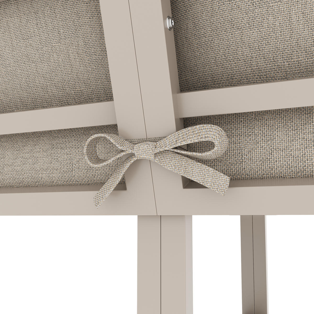 GARTENLOUNGE Beige 7-8 Personen L-Form Sofa Tisch 2 Sessel - Beige, Metall - FLIEKS