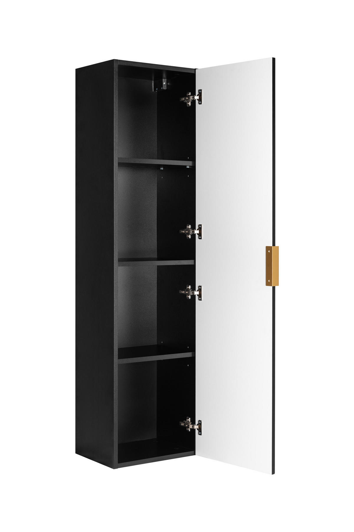 HÄNGESCHRANK Schwarz matt 35/136/27 cm - Schwarz, Holzwerkstoff (35/136/27cm) - Rodan