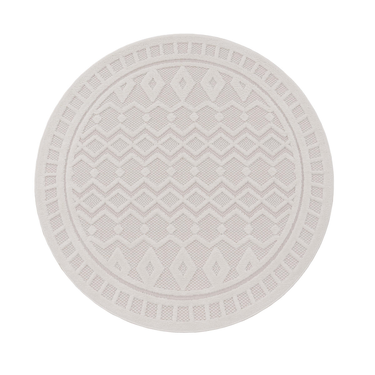 OUTDOORTEPPICH 160/160 cm Livorno 671 - Creme, Textil (160/160cm) - Paco Home