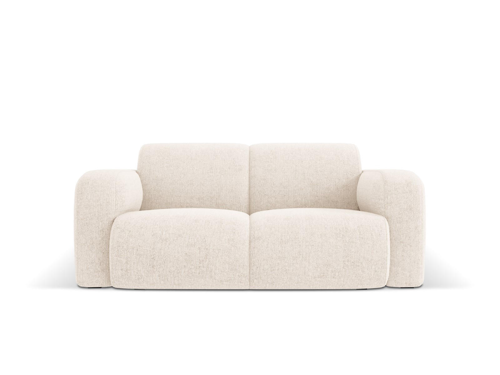 SOFA Molino aus Chenille-Stoff leichtes beige 2 Sitzplätze - Creme, Textil (95/72/170cm) - Micadoni