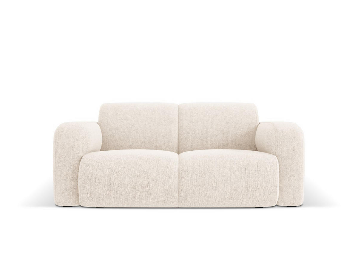 SOFA Molino aus Chenille-Stoff leichtes beige 2 Sitzplätze - Creme, Textil (95/72/170cm) - Micadoni