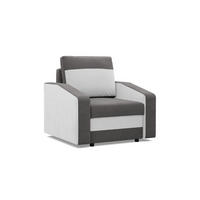 LOUNGESESSEL ORION, Grau + Weiß - Weiß/Grau, Textil (83/85/92cm)