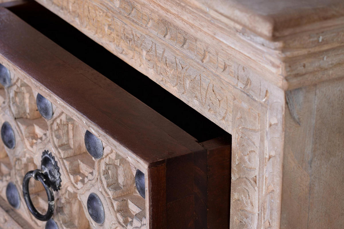 NACHTTISCH aus Mangoholz - Braun, Holz (60/70/40cm) - Giner y Colomer