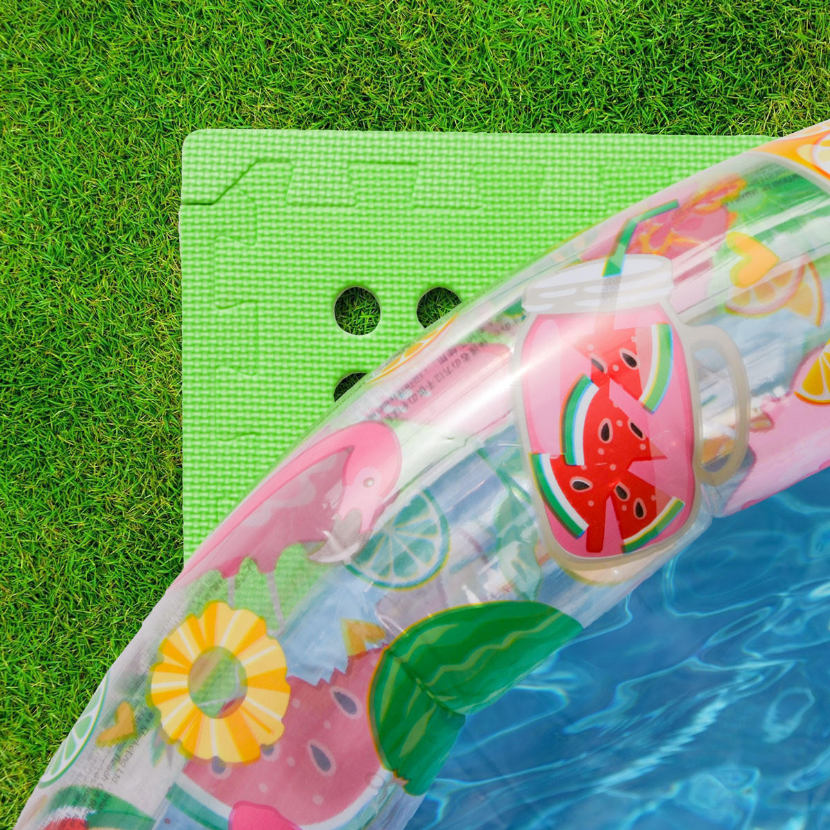 POOLMATTEN 13,9m² 40 EVA Matten 62 cm Grün - Grün, Kunststoff (62/62cm) - eyepower