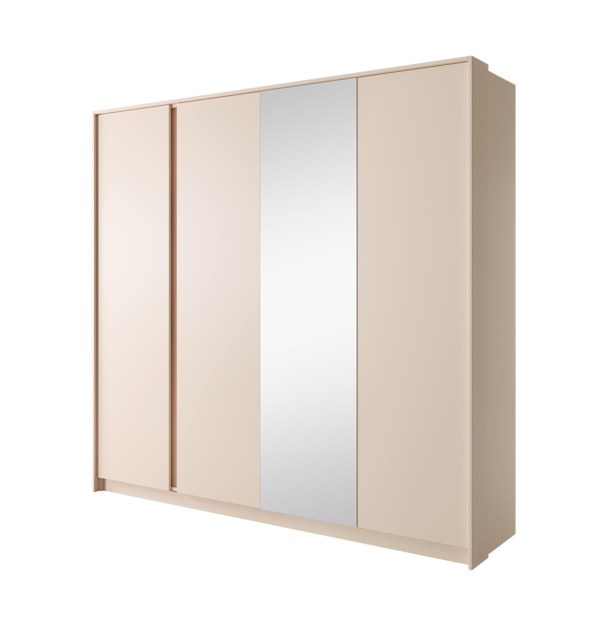 KLEIDERSCHRANK DAST Beige 223x55x210 cm - Beige, Holzwerkstoff (223/210/55cm) - FURNLUX