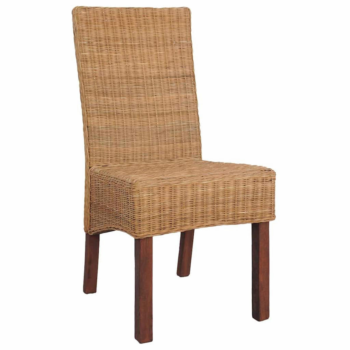 ESSZIMMERSTÜHLE Viso 6er-Set Natur Rattan Braun - Braun, Holz (135/93/62cm) - DELUKE