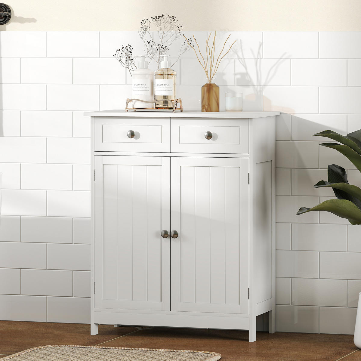 MIDISCHRANK DE-17353 Weiß - Weiß, Holzwerkstoff (30/75/60cm) - ComfortXL