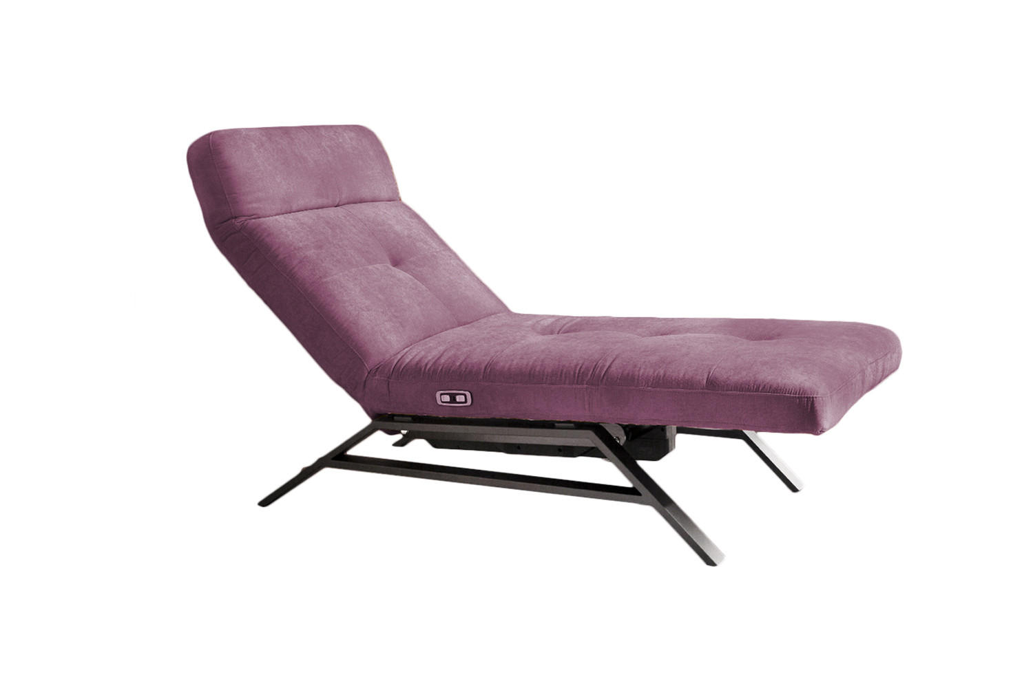 LIEGE AMERIVA Violett Velvet - Silberfarben/Violett, Textil (80/110/158cm) - KAWOLA