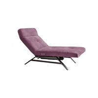 LIEGE AMERIVA Violett Velvet - Silberfarben/Violett, Textil (80/110/158cm) - KAWOLA