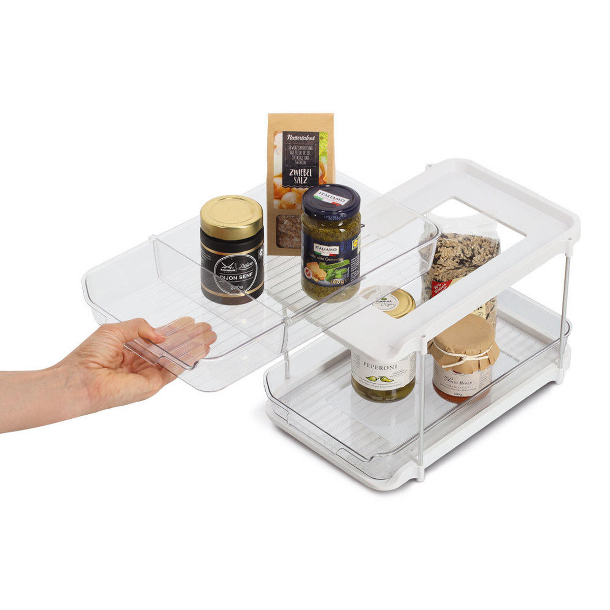 KÜCHENSCHRANK-ORGANIZER Compacta 33,3/21,3/23,5 cm - Transparent, Kunststoff (21.3/23.5/33.3cm) - ZELLER