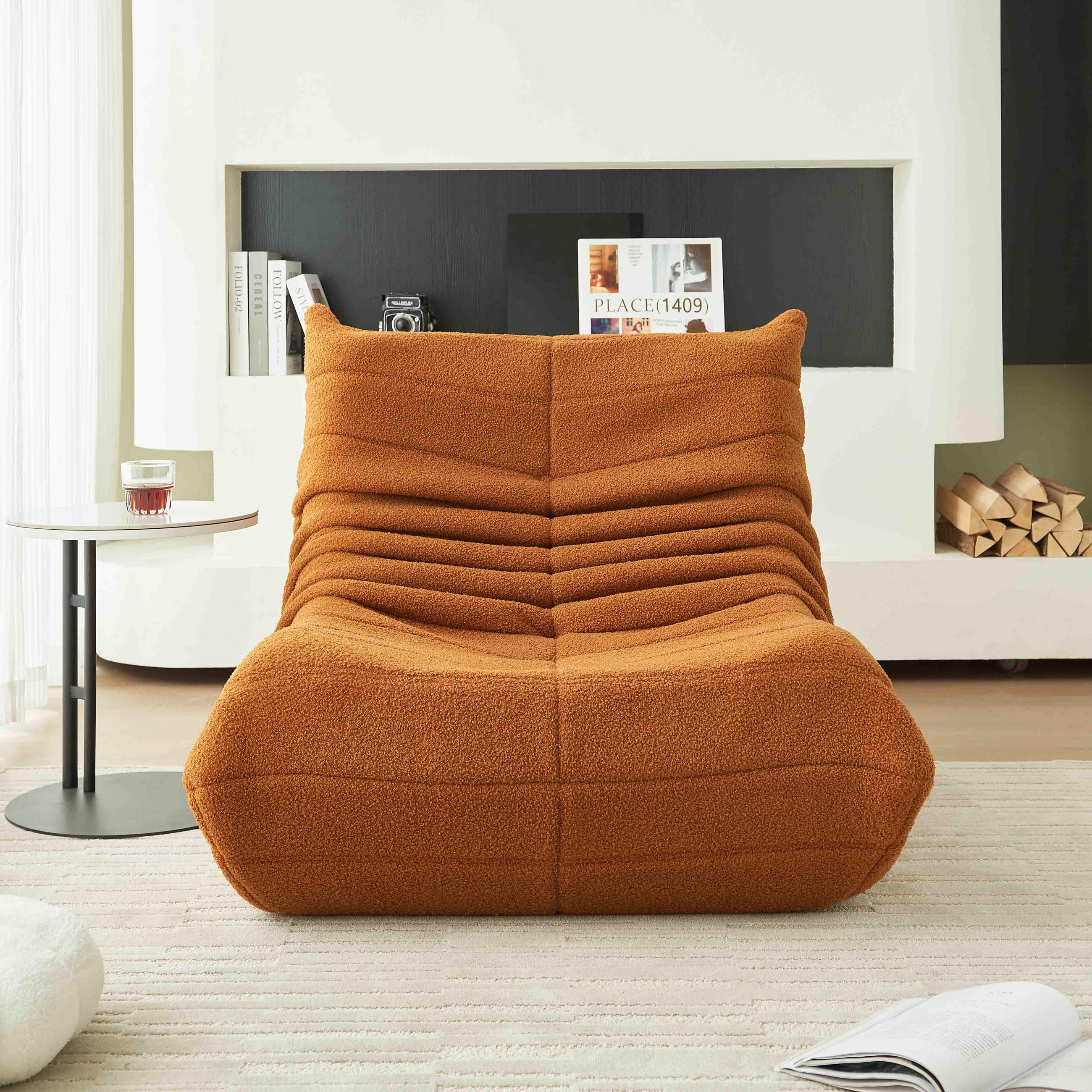 Thumbnail - Okwish Liegesessel, Orange, Textil, 110x79x85 cm, Wohnzimmer, Sessel, Polstersessel