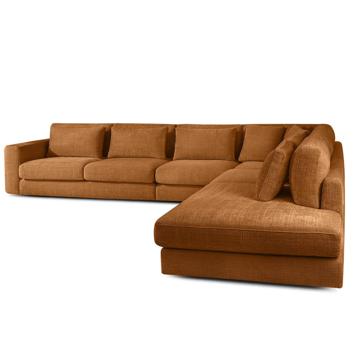 ECKSOFA XL rechts VERUS - Rot, Holz/Holzwerkstoff (377/328cm) - KONSIMO®