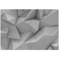 FOTOTAPETE 3D Abstrakt Grau 368x254 cm - Multicolor, Textil (368/254cm) - Wallarena