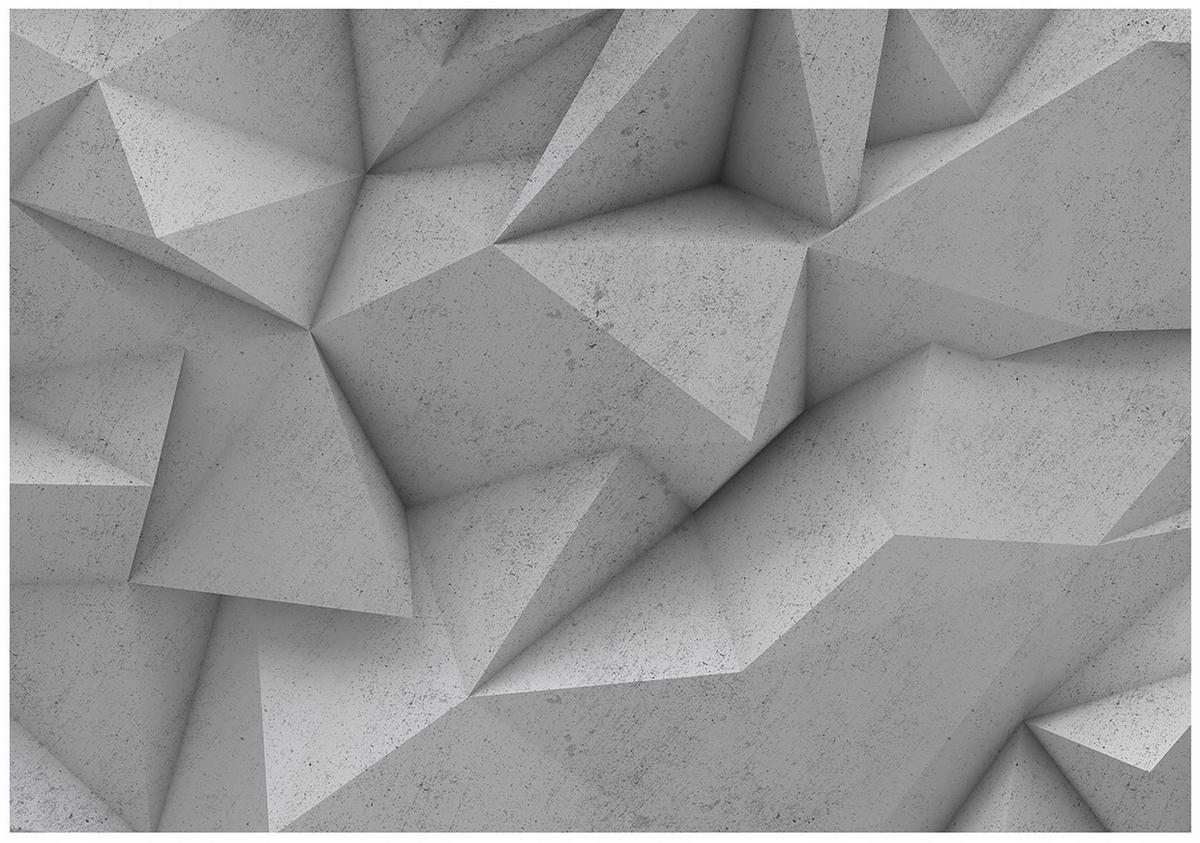 FOTOTAPETE 3D Abstrakt Grau 368x254 cm - Multicolor, Textil (368/254cm) - Wallarena