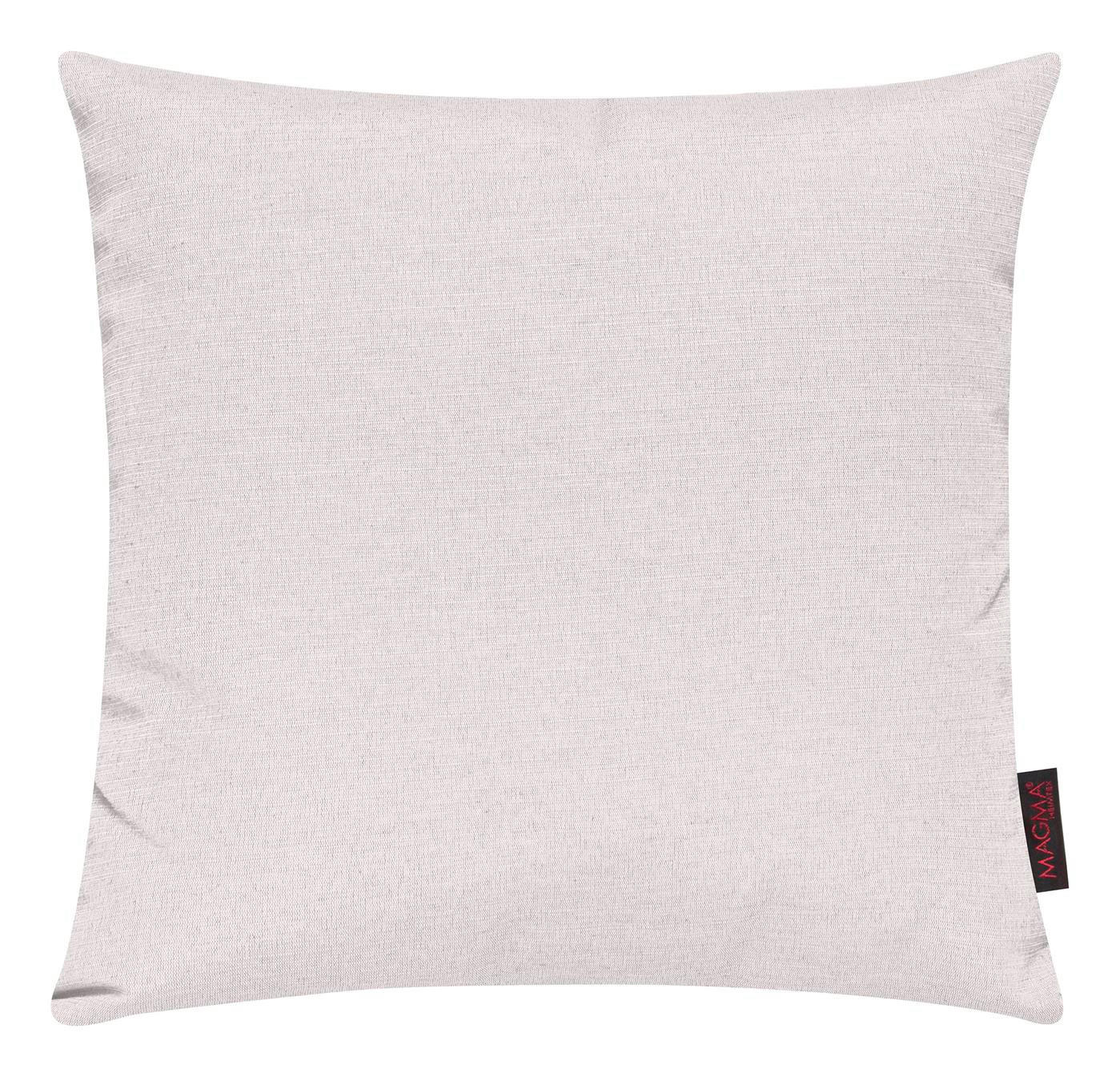 KISSENHÜLLE 2er Set Fino uni 40/40 cm - Creme, Textil (40/40cm) - Magma Heimtexx
