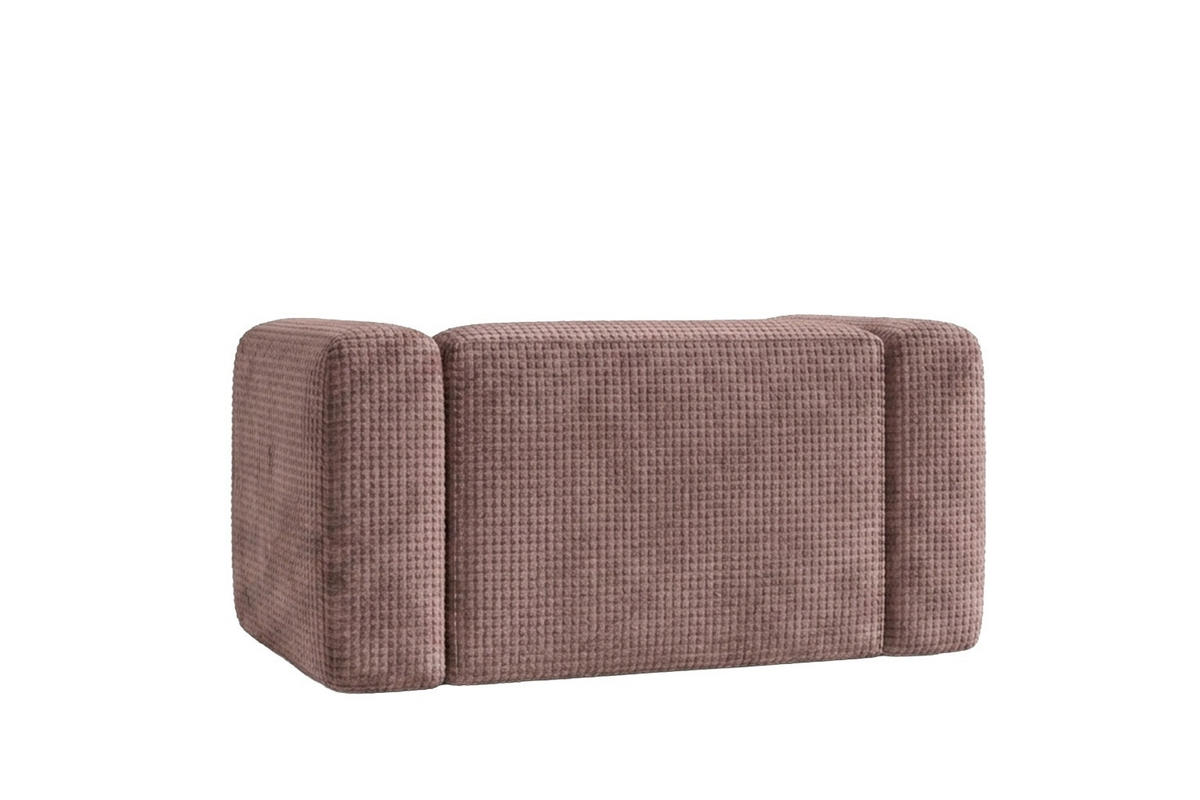 WOHNZIMMERSESSEL aus Chenille-Stoff Cremona, Taupe, GRETA - Taupe, Holz (137/70/89cm) - Kaiser Möbel