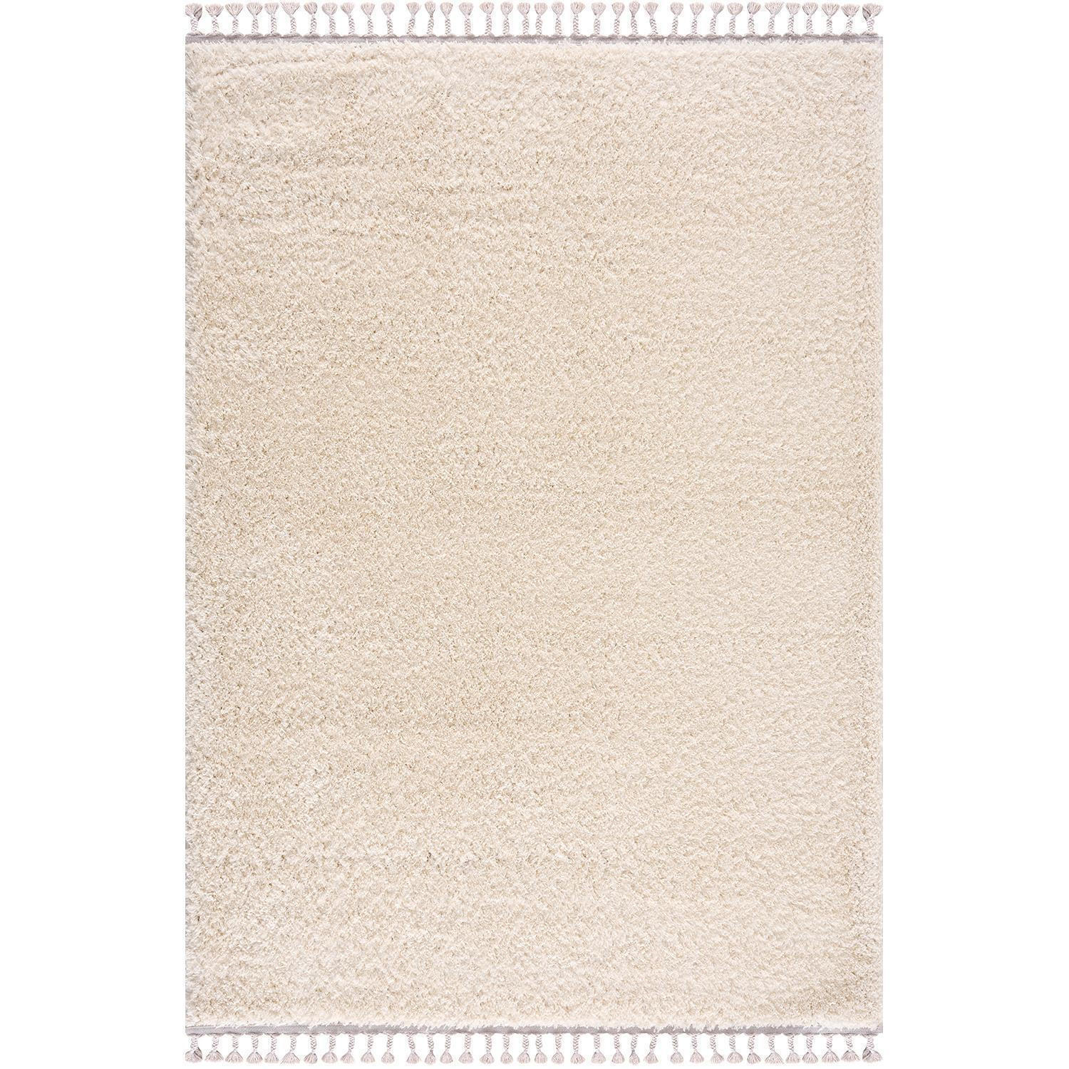 HOCHFLOR-TEPPICH Shaggy Pulpy 100 Creme 120x160 cm - Creme, Textil (120/160cm) - carpet city