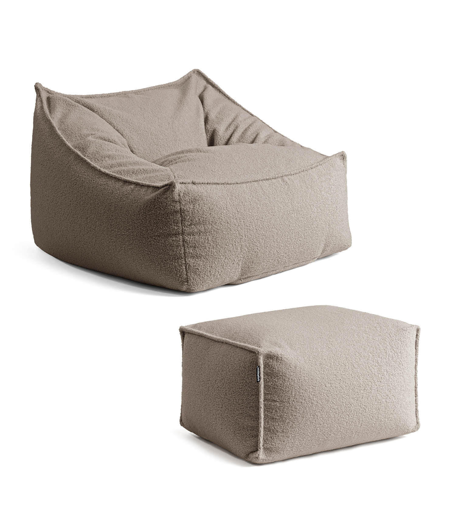 Mokebo Sitzsack Taupe 80x60x85 cm