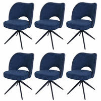 ESSZIMMERSTUHL Blau 6er-Set - Blau, Textil (54/8/60cm) - MCW