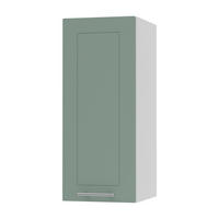 KÜCHENHÄNGESCHRANK Kvantum W2/20 Mint Matt / Weiß Matt 20 / 32,5 / 72cm - Weiß/Mintgrün, Holz/Holzwerkstoff (20/72/32.5cm) - Feldmann-Wohnen