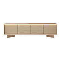 TV-BOARD - 204 cm x 54.4 cm - holz - beige, naturfarben hell Mayrona - Beige/Naturfarben, Holz (204/40/54.4cm) - Vente-Unique