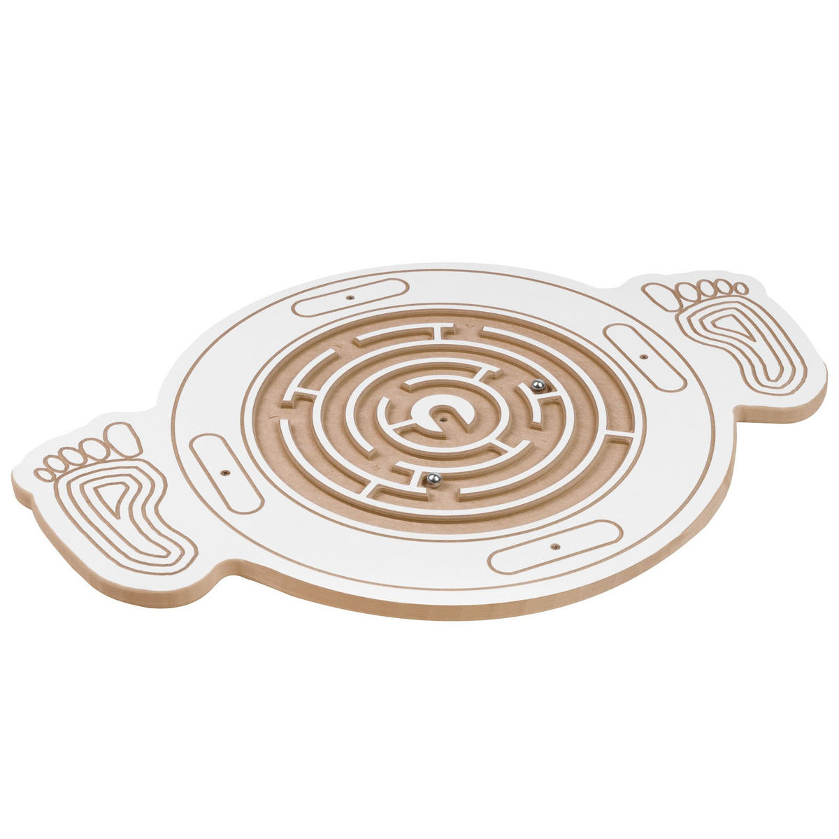 BALANCE-DISK Labyrinth 35/8/62 - Weiß, Holzwerkstoff (35/8/62cm) - RAUMHIRSCH FURNITURE