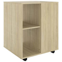 ROLLSCHRANK Sonoma-Eiche 60/53/72 Cm Holzwerkstoff - Hellbraun, Holzwerkstoff (53/72/60cm) - vidaXL