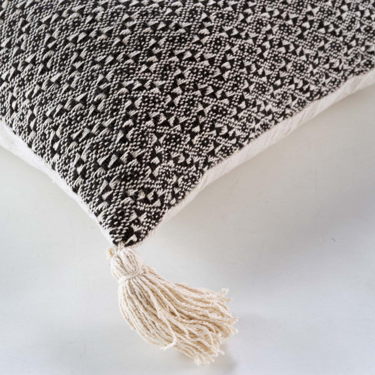 ZIERKISSEN Junon 40/40 cm - Grau, Naturmaterialien (40/40cm) - Douceur d´intérieur