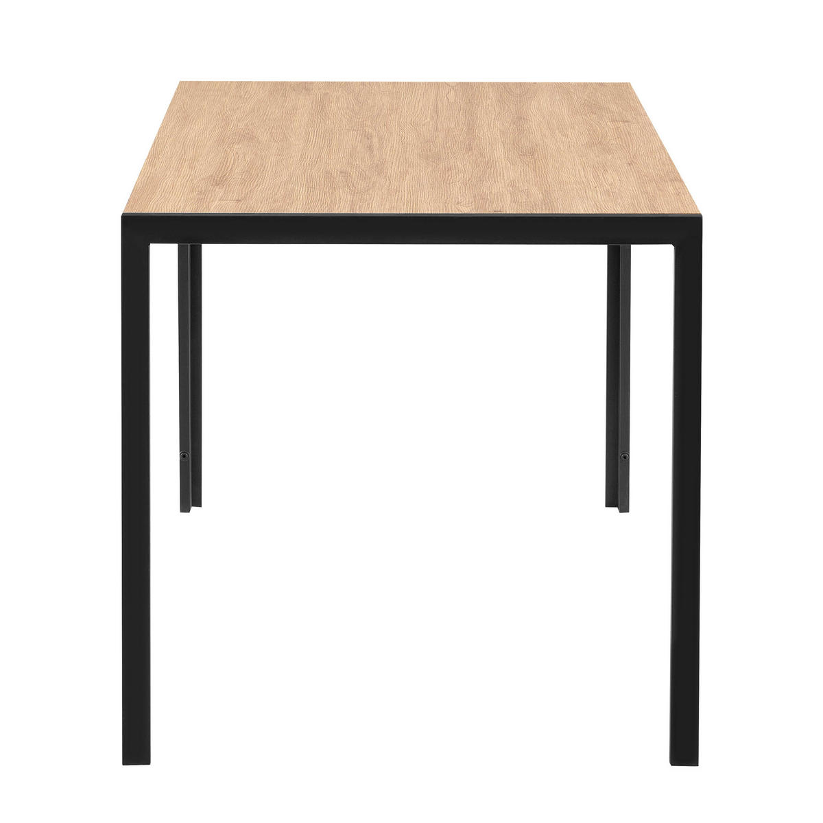 ESSTISCH, schwarz - Schwarz, Holz (140/80/76cm) - Oviala