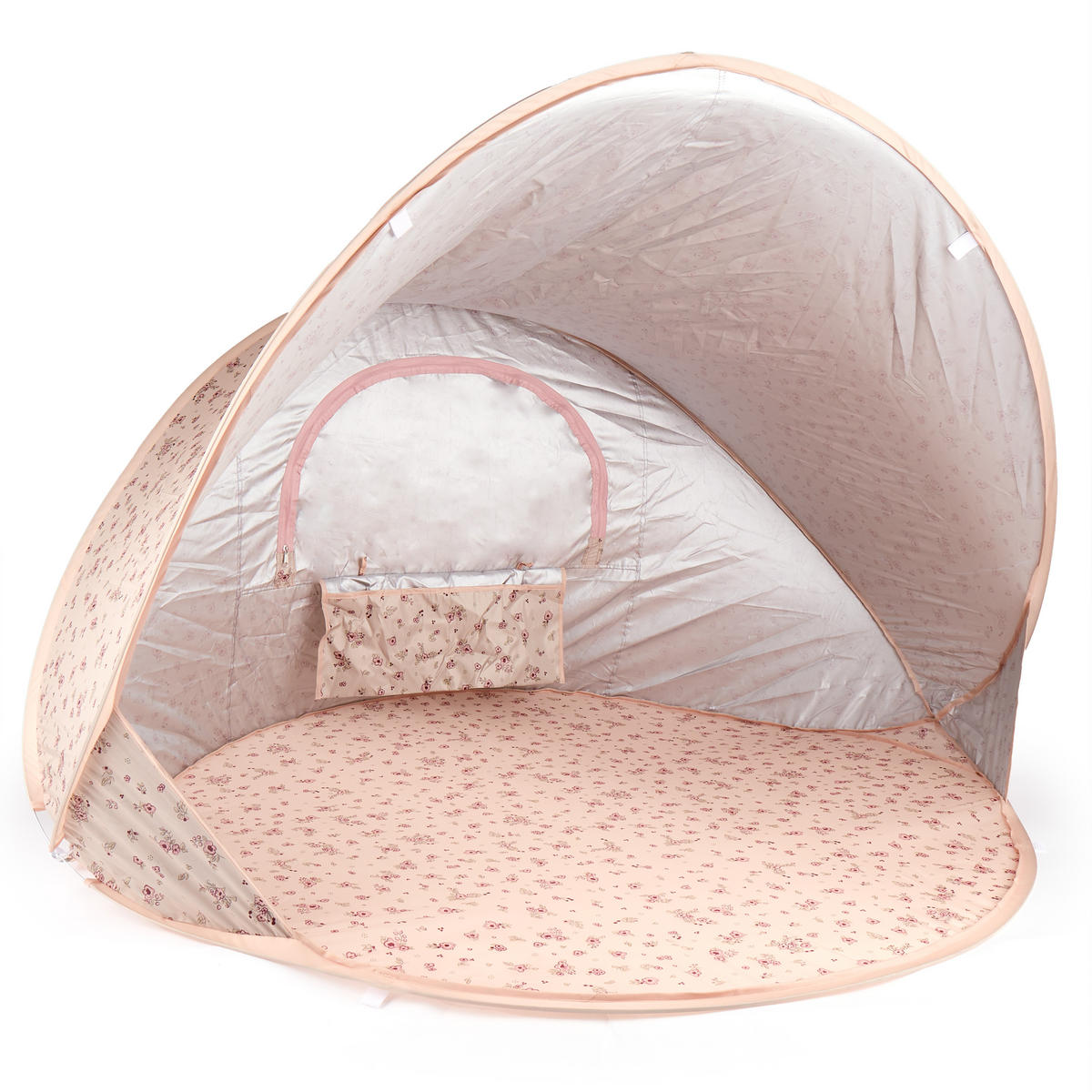 STRANDMUSCHEL Pop-up, UV-Schutz 40+ - Rosa, Textil (105/146cm) - Bieco Spielwaren