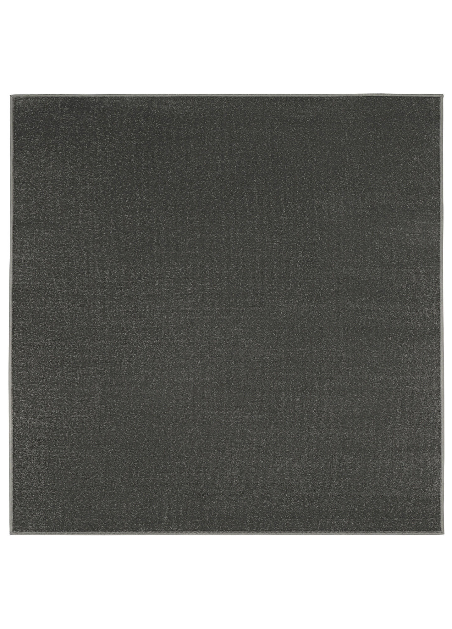 TEPPICH MONO SQUARE Grau 200/200 cm - Dunkelgrau, Kunststoff (200/200cm) - Tapiso