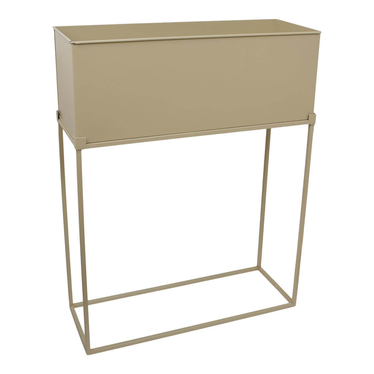 STEHENDER PFLANZKÜBEL Flora Beige - Beige, Metall (55/70/20cm) - LOFT42