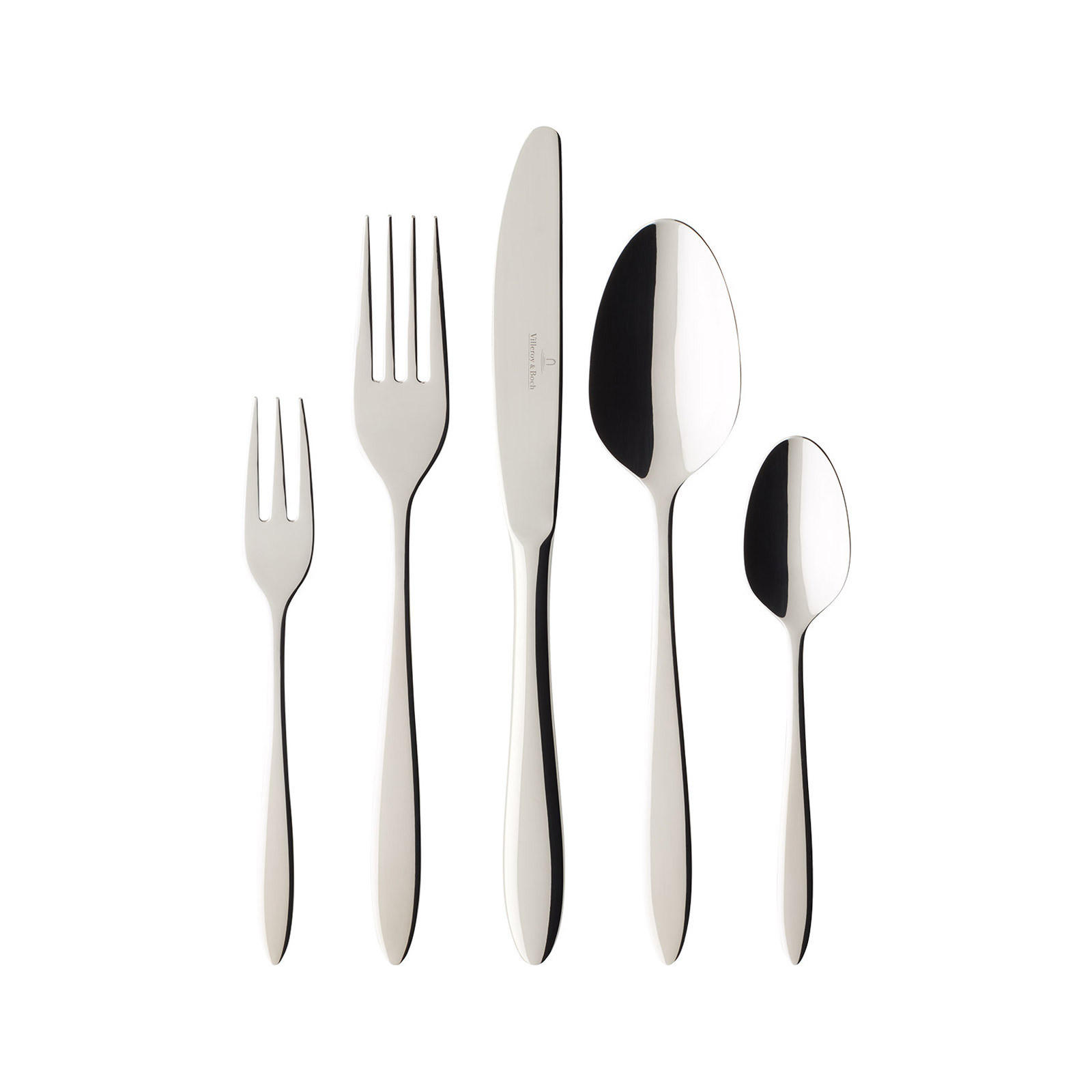 TAFELBESTECK Annalena silber 180er Set - Silberfarben, Metall - Villeroy & Boch