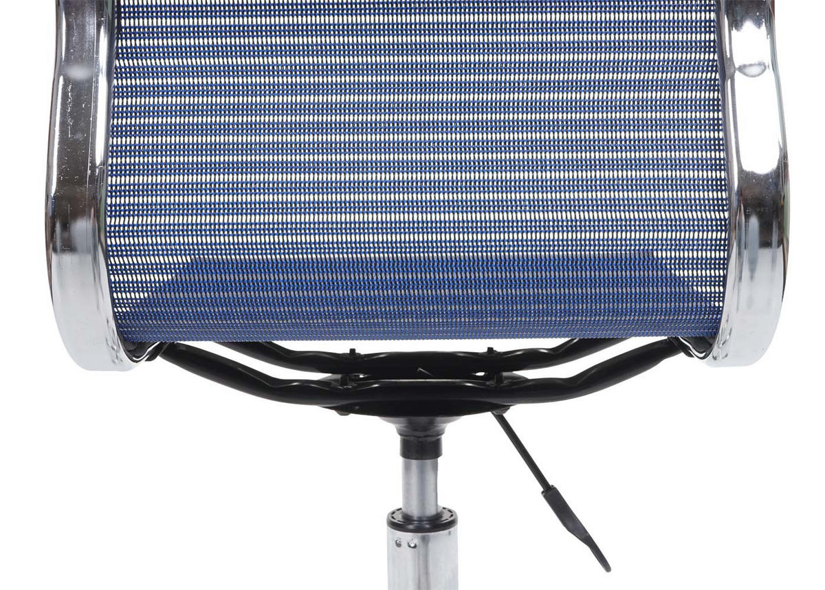 DREHSTUHL HxBxT 82x49x49cm Sitzhöhe 43cm Netzbezug Stoff/Textil Blau - Blau, Kunststoff (49/82/49cm) - PROREGAL