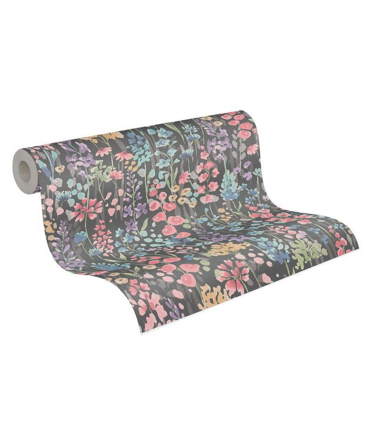 VLIESTAPETE Schwarz 53/1005 cm - Schwarz, Textil (53/1cm) - KUNSTLOFT