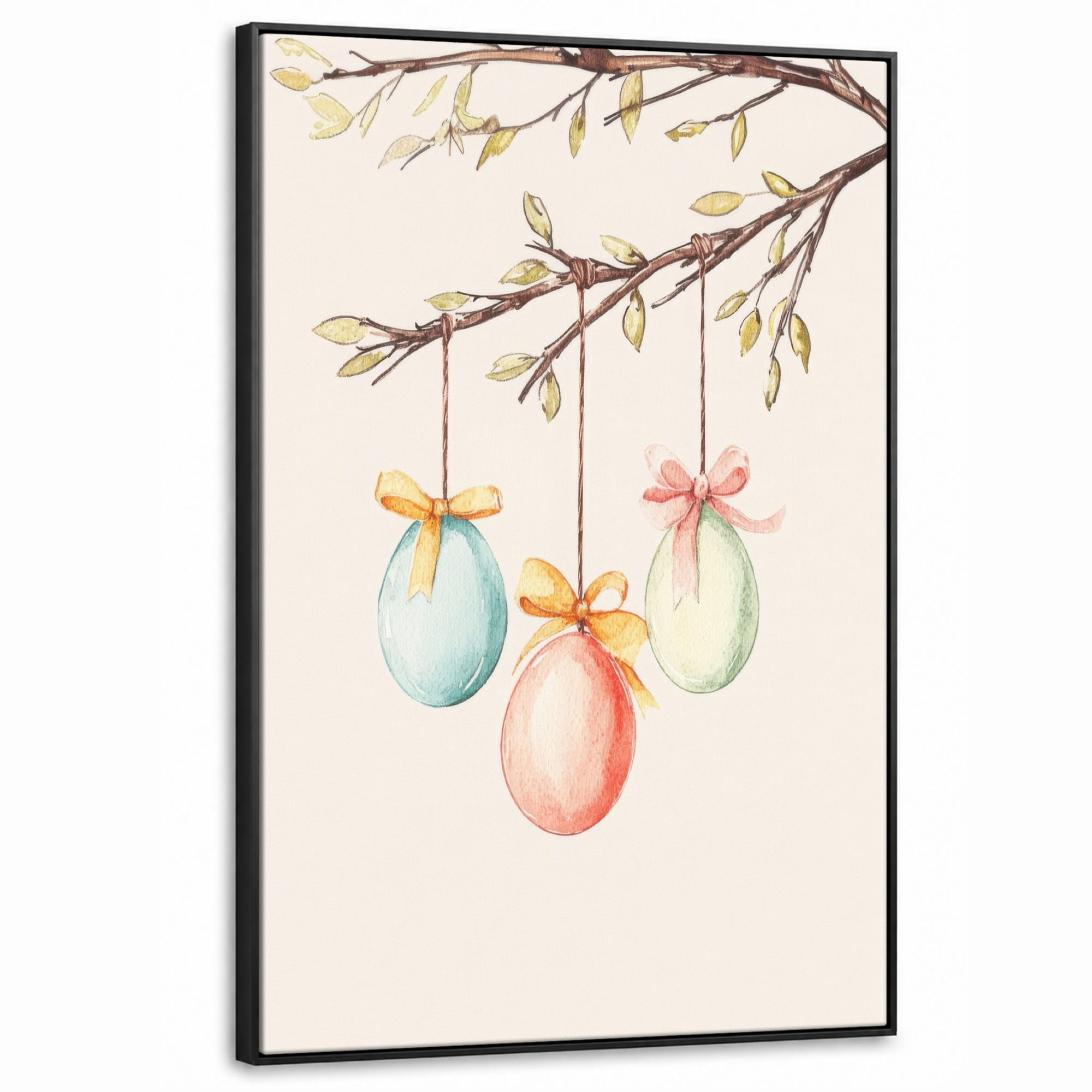 MuchoWow Leinwand Creme 80x120 cm