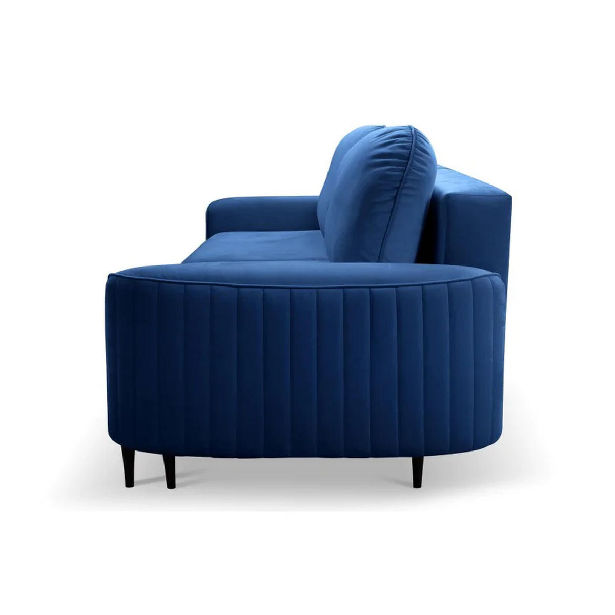 SCHLAFSOFA ANES, Sofa mit Schlaffunktion und Bettkasten, Farbe: Blau, Velourstoff - Blau, Textil (244/92/102cm) - Sepro Meble