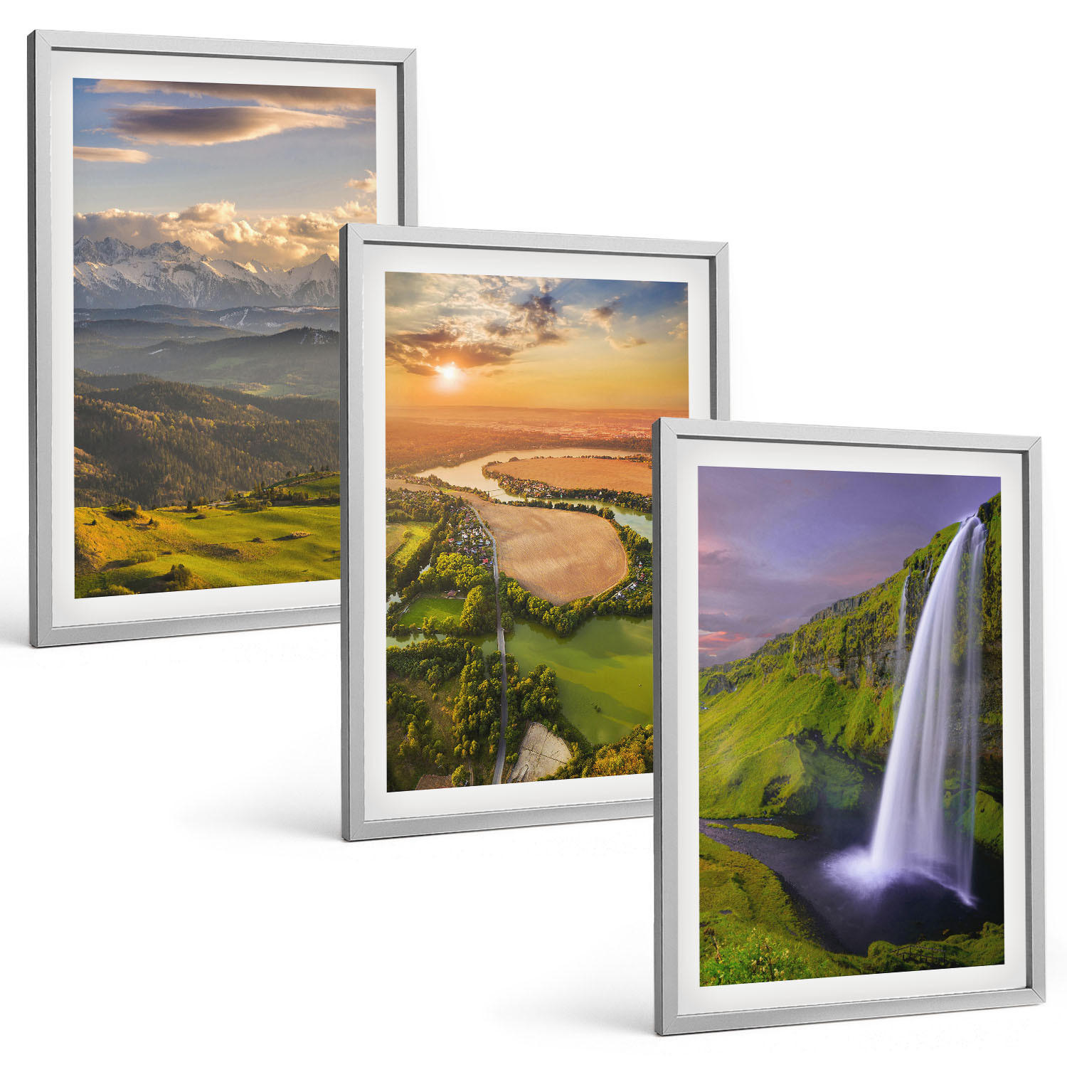 Tulup Bilder Silber 40x60 cm