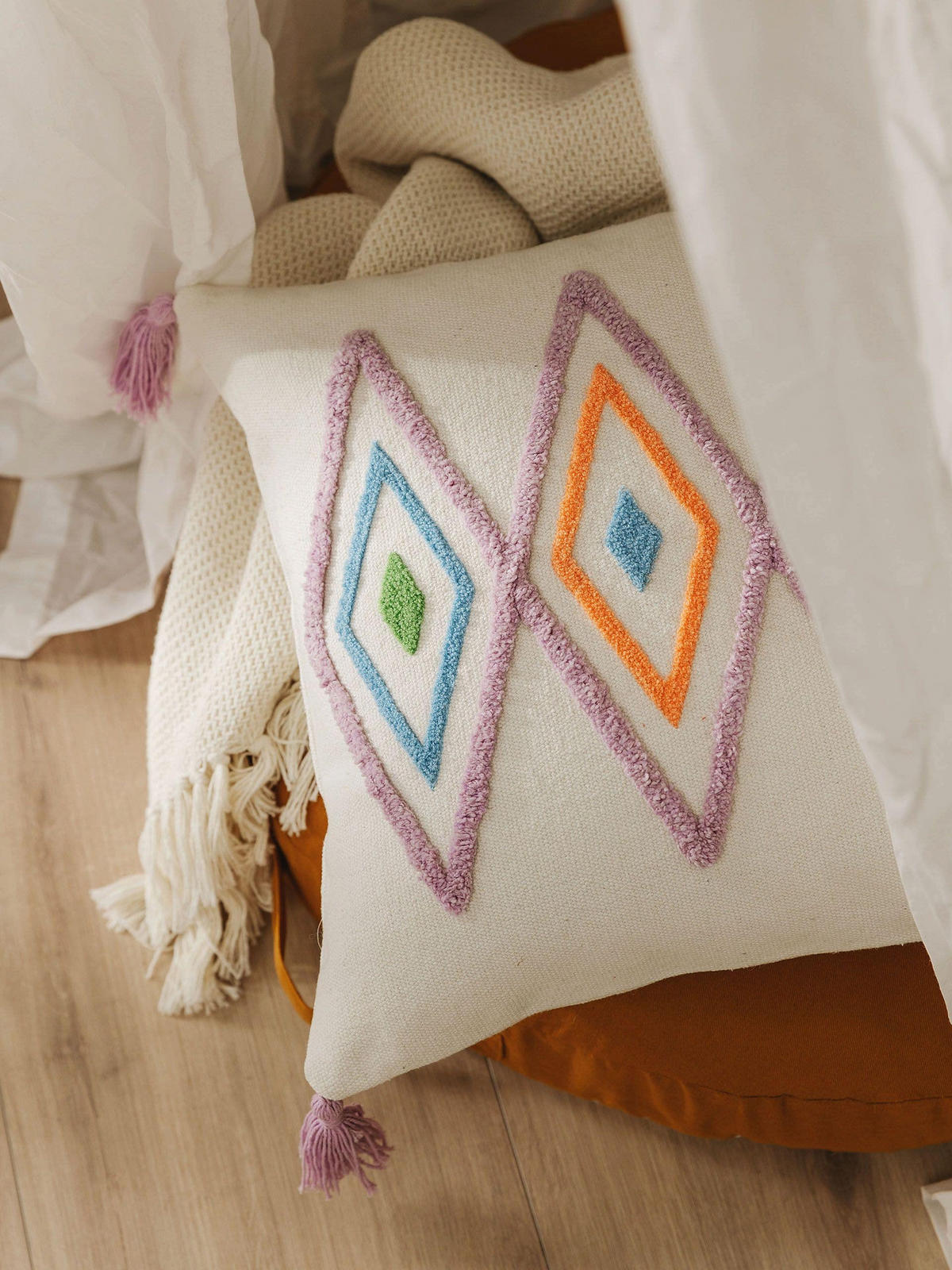 KISSENBEZUG Malika Multicolor 40x40 cm - Multicolor, Textil (40/40cm) - Lytte