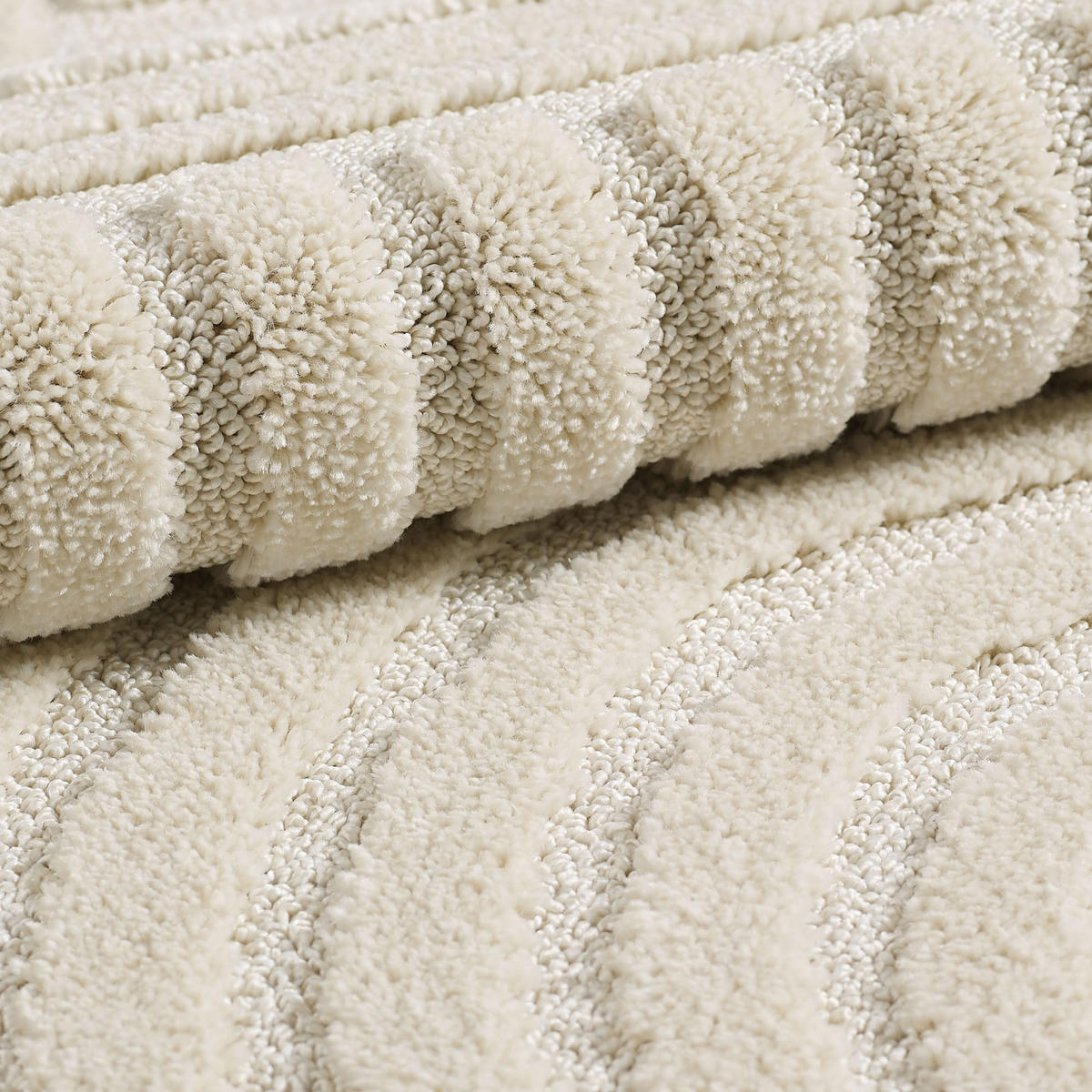 TEPPICH geometrischer cream TURIN 80x150 cm - Creme, Textil (80/150cm) - Nazar Rugs