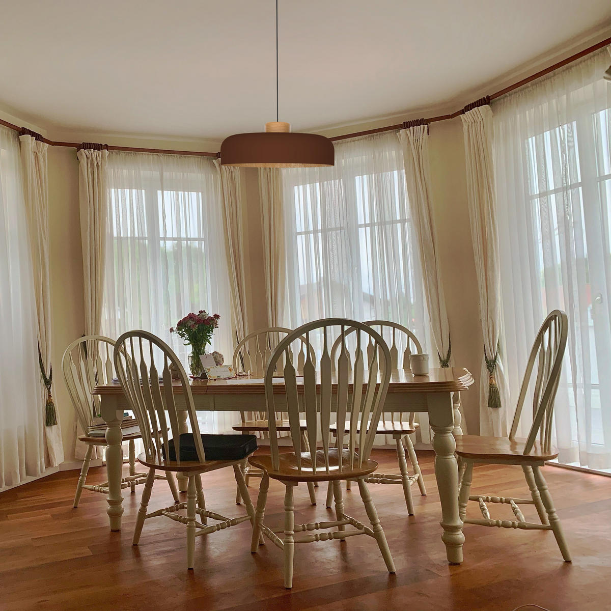 HÄNGELEUCHTE - Braun, Metall (40/40/10cm) - Lumicom