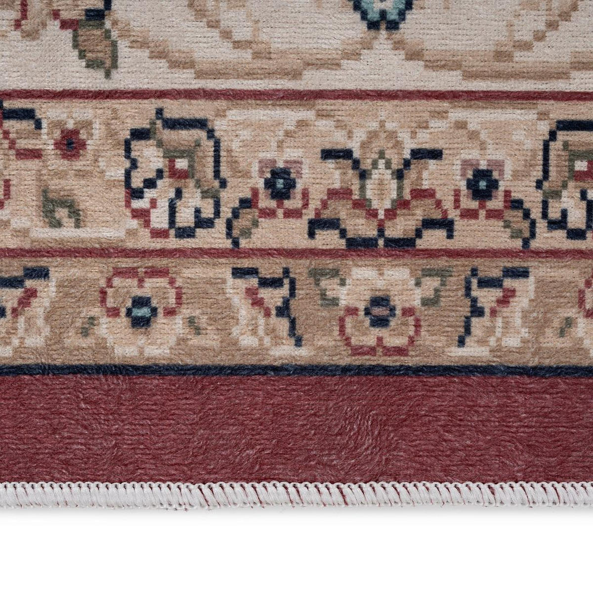 TEPPICH WASCHBAR Verona Matilda Rot - Rot, Textil (191/279cm) - Kukoon Rugs