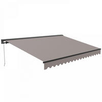 MARKISE, Taupe - Taupe, Metall (250/18/300cm) - Oviala