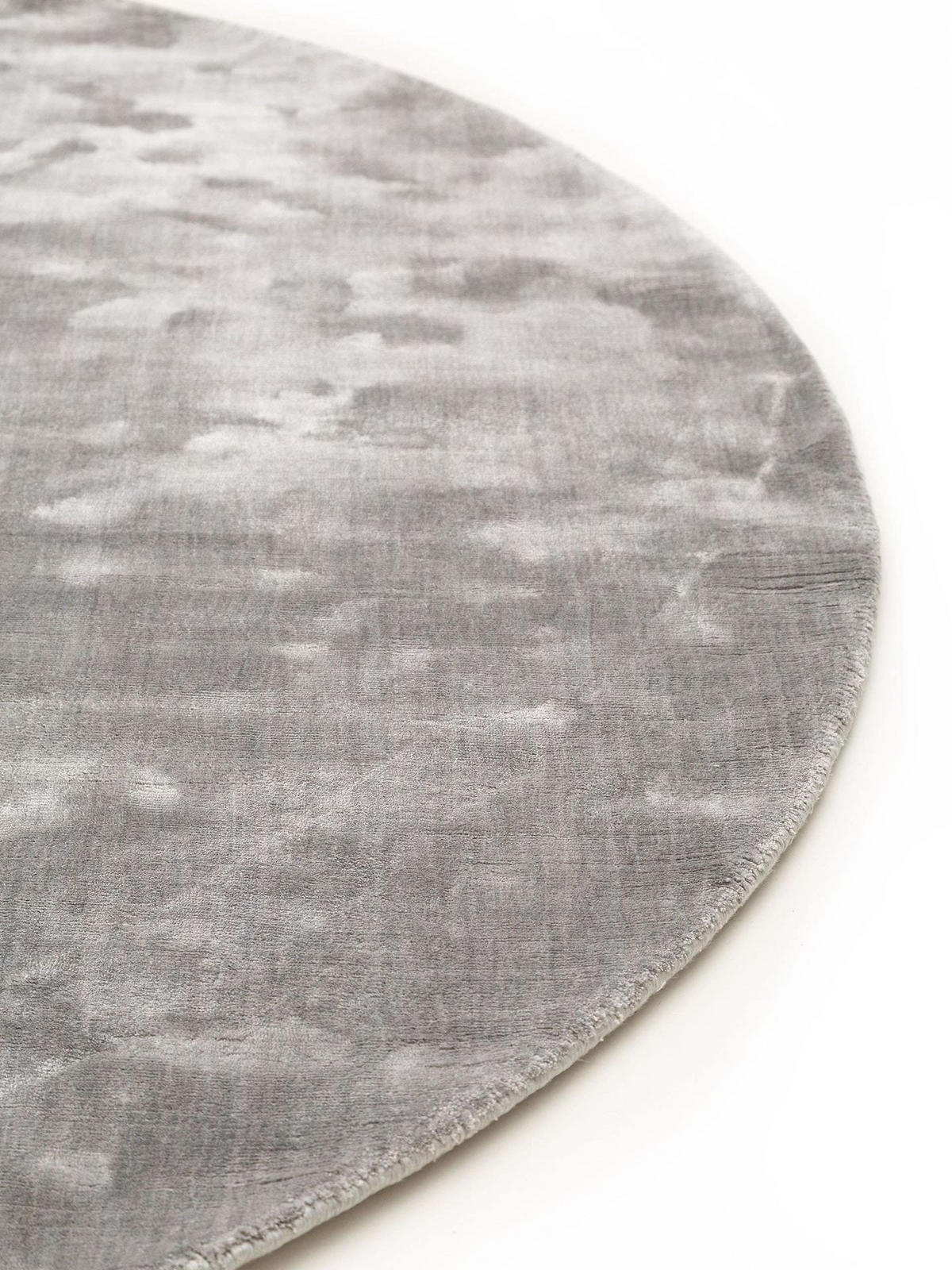 TEPPICH Viskoseteppich Nela Grau - Grau, Textil (120/1cm) - KUNSTLOFT